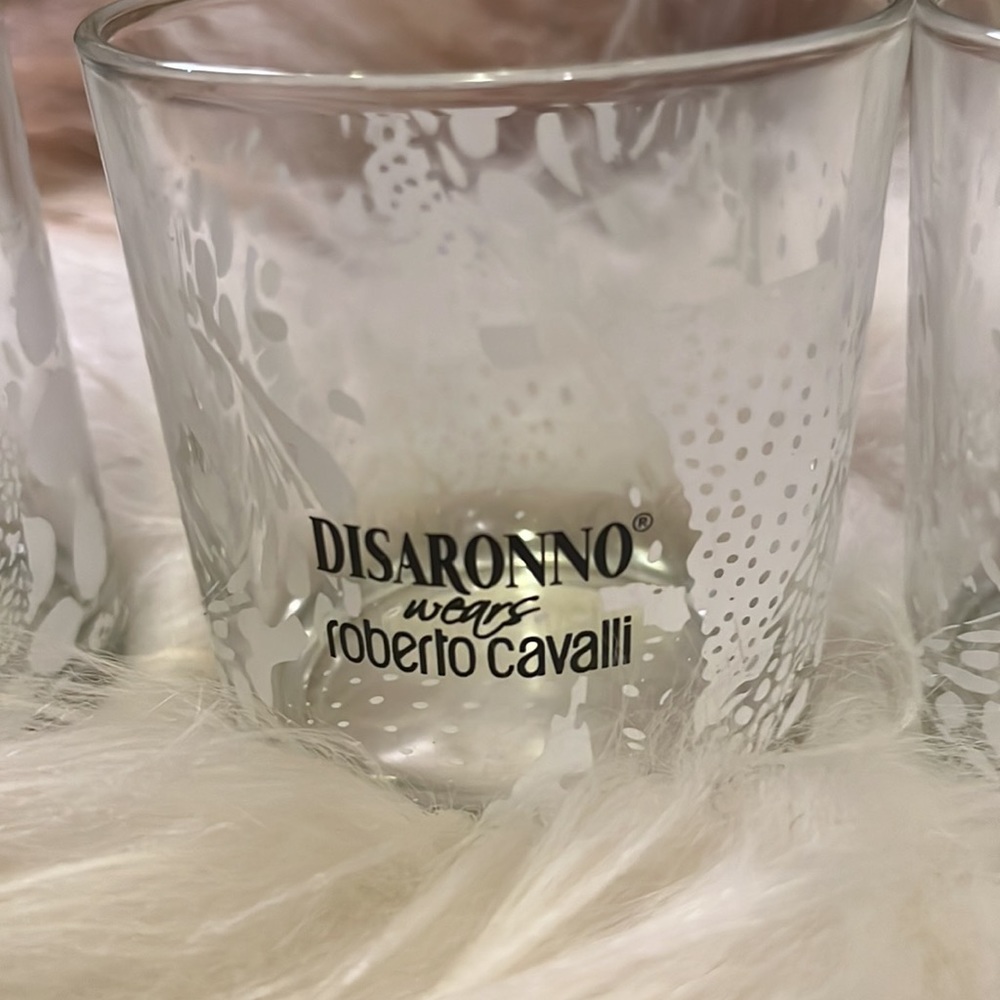 Disaronno Roberto Cavalli RARE Highball glasses set of 4